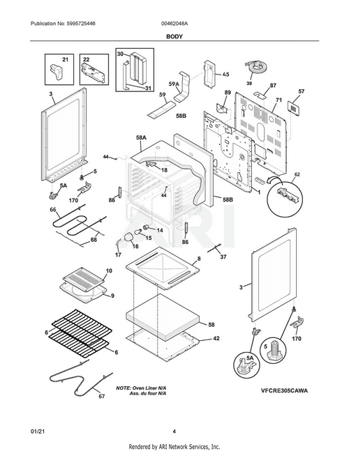 Electrolux Major Appliances Receptacle, Oven Light 316116400