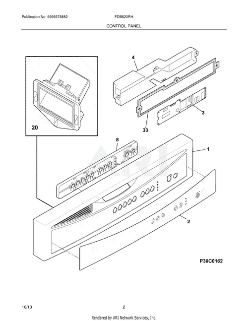 Electrolux Major Appliances Board, Control, K4 5304512731