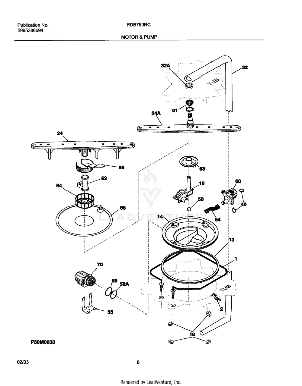 Frigidaire 09 - MOTOR & PUMP 5304517203